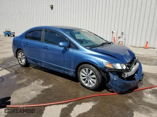 2010 Honda Civic Sdn EX with VIN 19XFA1F81AE014928, listed as a Copart auction lot 50242735 with 216,246 mi miles and Salvage Title. Bid and sale history available at carsss.com. Image 4.