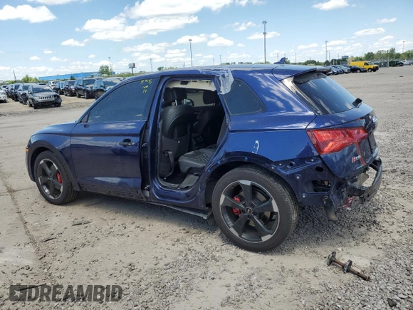 2020 Audi SQ5 Premium Plus with VIN WA1B4AFY6L2121781, listed as a Copart auction lot 62810055 with 74,626 mi miles and Non repairable. Bid and sale history available at DreamBid. Image 2.