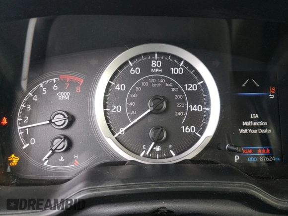 2021 Toyota Corolla LE with VIN 5YFEPMAE4MP203746, listed as a Copart auction lot 45423395 with 87,624 mi miles and Salvage Title. Bid and sale history available at DreamBid. Image 9.