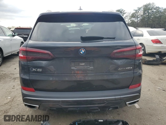 2023 BMW X5 xDrive45e with VIN 5UXTA6C07P9P29044, listed as a Copart auction lot 43625165 with 33,578 mi miles and Salvage Title. Bid and sale history available at carsss.com. Image 6.