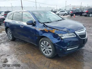 2015 Acura MDX Tech Pkg with VIN 5FRYD4H47FB002889, listed as a IAAI auction lot 41668025 with 96,781 mi miles. Bid and sale history available at carsss.com. Image 1.
