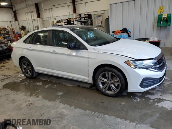 2023 Volkswagen Jetta SE with VIN 3VW7M7BU9PM026886, listed as a Copart auction lot 55356075 with 21,285 mi miles and Salvage title. Bid and sale history available at DreamBid. Image 4.