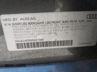 2015 Audi S8 z VIN WAUK2AFD5FN021986, wystawiony jako IAAI lot #41986491 z przebiegiem 142 073 mil mil oraz . Historia ofert i sprzedaży dostępna na DreamBid. Obrazek 9.
