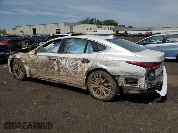 2018 Lexus LS 500 with VIN JTHC51FF8J5004560, listed as a Copart auction lot 55219535 with Not Provided miles and Salvage Title. Bid and sale history available at DreamBid. Image 2.