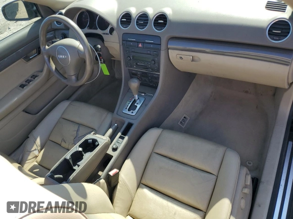 2004 Audi A4 1.8T with VIN WAUAC48H04K017417, listed as a Copart auction lot 66564454 with 120,014 mi miles and Salvage Title. Bid and sale history available at carsss.com. Image 8.
