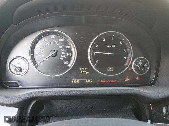 2013 BMW X3 xDrive35i with VIN 5UXWX7C54DL980857, listed as a Copart auction lot 52776115 with 88,363 mi miles and Salvage Title. Bid and sale history available at DreamBid. Image 9.