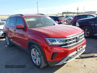 2022 Volkswagen Atlas 3.6L V6 SE w/Technology with VIN 1V2HR2CA3NC536146, listed as a IAAI auction lot 41090757 with 30,488 mi miles. Bid and sale history available at carsss.com. Image 1.