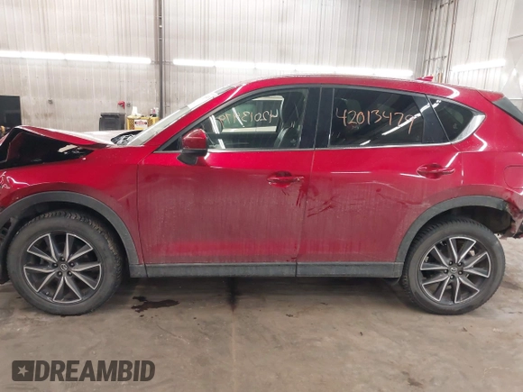 2018 Mazda CX-5 Grand Touring with VIN JM3KFBDM5J0414013, listed as a IAAI auction lot 42013479 with 88,225 mi miles and . Bid and sale history available at DreamBid. Image 15.