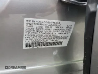 2023 Acura MDX Type S w/Advance Package with VIN 5J8YD8H84PL003381, listed as a Copart auction lot 58864114 with 27,124 mi miles and Salvage Title. Bid and sale history available at carsss.com. Image 14.