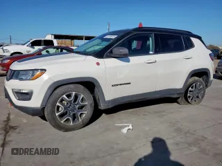 2020 Jeep Compass Trailhawk with VIN 3C4NJDDB7LT118561, listed as a Copart auction lot 46740025 with 61,286 mi miles and Salvage Title. Bid and sale history available at carsss.com. Image 1.