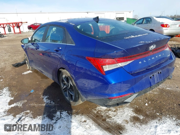 2023 Hyundai Elantra Limited with VIN KMHLP4AG6PU495380, listed as a IAAI auction lot 41798063 with 31,790 mi miles and . Bid and sale history available at DreamBid. Image 3.