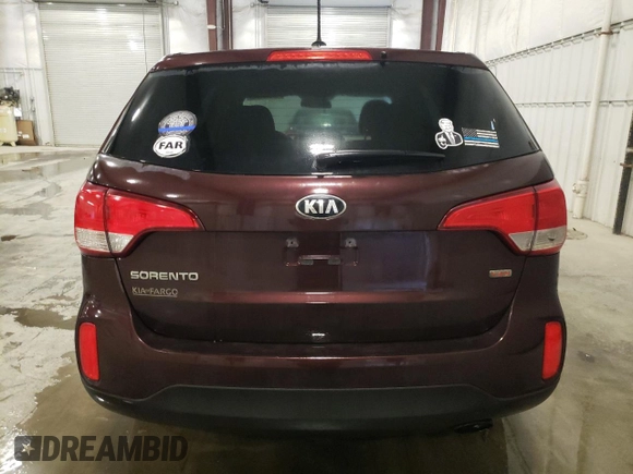 2015 Kia Sorento LX with VIN 5XYKT3A62FG645594, listed as a Copart auction lot 47445705 with 77,952 mi miles and Clean Title. Bid and sale history available at DreamBid. Image 6.