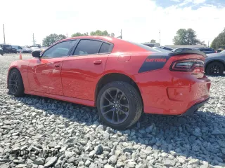 2021 Dodge Charger R/T with VIN 2C3CDXCT0MH553169, listed as a Copart auction lot 55553225 with 90,696 mi miles and Salvage title. Bid and sale history available at DreamBid. Image 2.