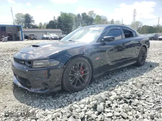 2020 Dodge Charger Scat Pack with VIN 2C3CDXGJ5LH136184, listed as a Copart auction lot 47473535 with 36,172 mi miles and Salvage Title. Bid and sale history available at carsss.com. Image 1.