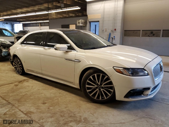 2017 Lincoln Continental Select with VIN 1LN6L9SP1H5614372, listed as a Copart auction lot 74120873 with 69,332 mi miles and Non Repairable. Bid and sale history available at carsss.com. Image 4.