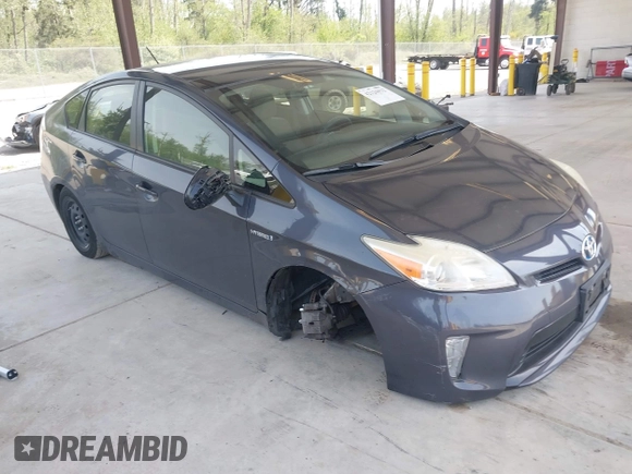 2013 Toyota Prius One with VIN JTDKN3DU0D1712405, listed as a IAAI auction lot 42126912 with 79,421 mi miles and . Bid and sale history available at DreamBid. Image 1.