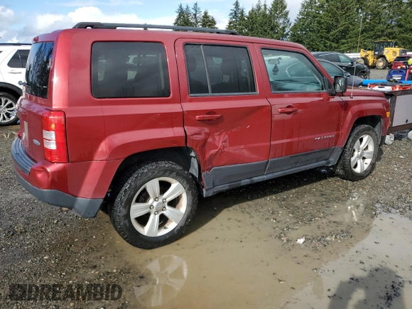 2014 Jeep Patriot Latitude with VIN 1C4NJRFB1ED651525, listed as a Copart auction lot 52526975 with 135,088 mi miles and Salvage Title. Bid and sale history available at carsss.com. Image 3.