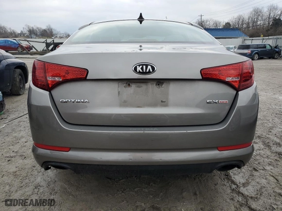 2013 Kia Optima EX with VIN 5XXGN4A73DG243437, listed as a Copart auction lot 46419245 with 0 mi miles and Salvage Title. Bid and sale history available at carsss.com. Image 6.