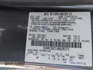 2010 Lincoln MKZ with VIN 3LNHL2GC1AR629771, listed as a IAAI auction lot 42572326 with 108,199 mi miles and . Bid and sale history available at DreamBid. Image 9.