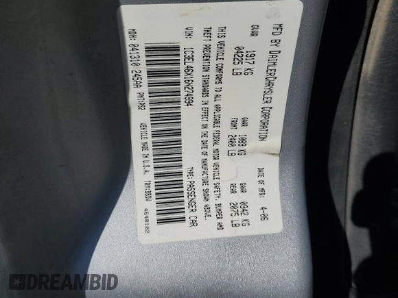 2006 Chrysler Sebring z VIN 1C3EL46X16N274994, wystawiony jako Copart lot #80546354 z przebiegiem 112 354 mil mil oraz Szkoda całkowita • Salvage title. Historia ofert i sprzedaży dostępna na DreamBid. Obrazek 14.