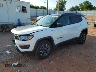2021 Jeep Compass Trailhawk with VIN 3C4NJDDB2MT583833, listed as a Copart auction lot 58736675 with 67,090 mi miles and Salvage title. Bid and sale history available at DreamBid. Image 1.