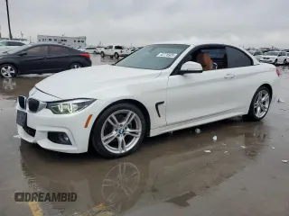 2018 BMW 4 Series 430i with VIN WBA4Z1C55JEC58779, listed as a Copart auction lot 42776925 with 114,683 mi miles and Salvage Title. Bid and sale history available at carsss.com. Image 1.