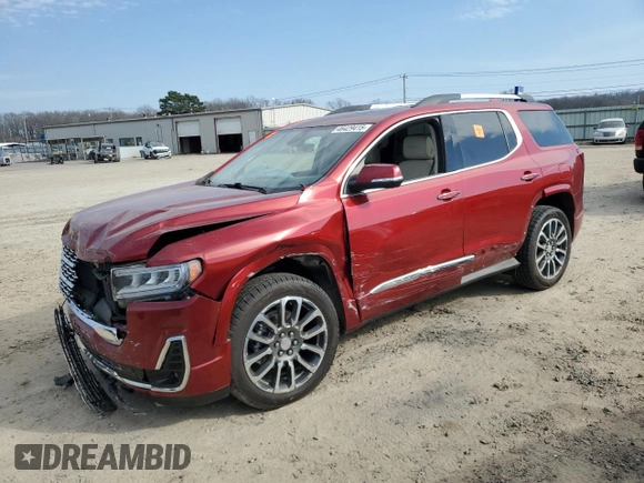 2021 GMC Acadia Denali with VIN 1GKKNXLS6MZ114056, listed as a Copart auction lot 49339025 with Not provided miles and Salvage title. Bid and sale history available at DreamBid. Image 1.