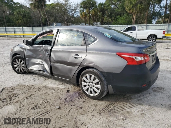 2019 Nissan Sentra S with VIN 3N1AB7AP5KY393363, listed as a Copart auction lot 47023095 with 135,244 mi miles and Non Repairable. Bid and sale history available at DreamBid. Image 2.
