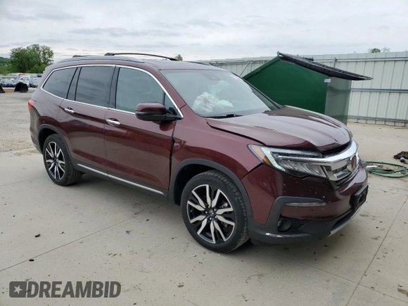2021 Honda Pilot Touring 8-Passenger with VIN 5FNYF6H94MB062080, listed as a Copart auction lot 57227955 with 114,256 mi miles and Non repairable. Bid and sale history available at DreamBid. Image 4.