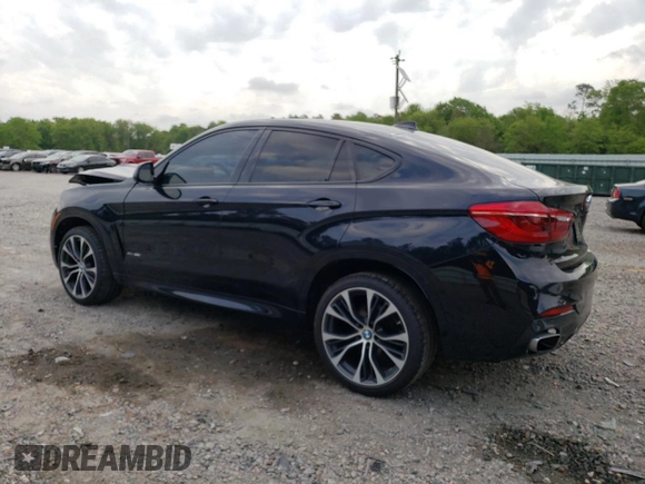 2018 BMW X6 xDrive35i with VIN 5UXKU2C54J0Z62110, listed as a Copart auction lot 47751983 with 48,807 mi miles. Bid and sale history available at carsss.com. Image 2.