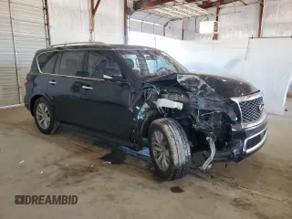 2016 Infiniti QX80 Limited with VIN JN8AZ2NE6G9123242, listed as a Copart auction lot 56198345 with 114,478 mi miles and Salvage title. Bid and sale history available at DreamBid. Image 4.
