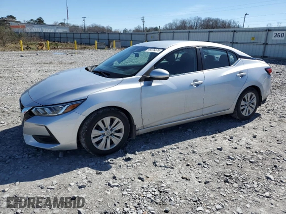 2020 Nissan Sentra S with VIN 3N1AB8BV4LY278841, listed as a Copart auction lot 46375875 with 62,974 mi miles and Salvage Title. Bid and sale history available at carsss.com. Image 1.