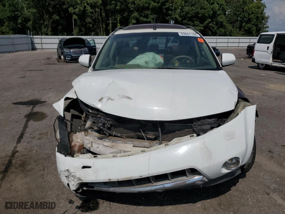 2006 Nissan Murano SE with VIN JN8AZ08W06W546844, listed as a Copart auction lot 69667134 with 0 mi miles and Salvage Title. Bid and sale history available at carsss.com. Image 5.