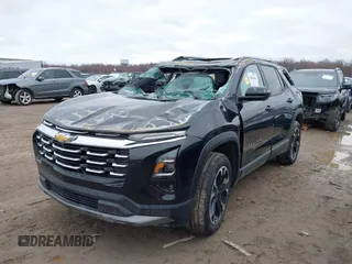 2025 Chevrolet Equinox AWD LT with VIN 3GNAXPEG4SL149121, listed as a IAAI auction lot 41804030 with 1 mi miles. Bid and sale history available at carsss.com. Image 6.