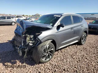 2019 Hyundai Tucson Sport z VIN KM8J33AL0KU972226, wystawiony jako Copart lot #49537055 z przebiegiem 54 776 mil mil oraz Szkoda całkowita • Salvage title. Historia ofert i sprzedaży dostępna na DreamBid. Obrazek 1.
