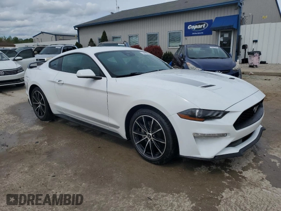 2021 Ford Mustang EcoBoost z VIN 1FA6P8TH7M5141555, wystawiony jako Copart lot #54016865 z przebiegiem 21 548 mil mil oraz Szkoda całkowita • Salvage title. Historia ofert i sprzedaży dostępna na DreamBid. Obrazek 4.