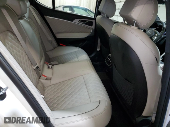 2023 Genesis G70 3.3T with VIN KMTG54TE3PU134147, listed as a Copart auction lot 61597955 with 9,863 mi miles and Salvage title. Bid and sale history available at DreamBid. Image 10.