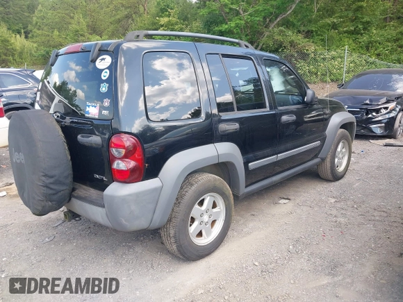 2005 Jeep Liberty Sport with VIN 1J4GK48K65W516500, listed as a IAAI auction lot 42137730 with 117,323 mi miles and . Bid and sale history available at DreamBid. Image 4.