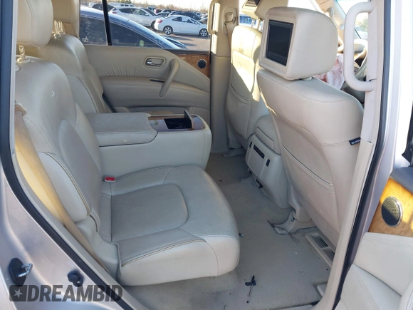 2013 Infiniti QX56 with VIN JN8AZ2NE8D9061533, listed as a IAAI auction lot 41260093 with 135,003 mi miles and . Bid and sale history available at DreamBid. Image 8.