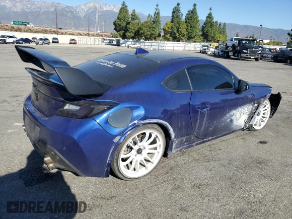 2023 Toyota GR86 with VIN JF1ZNBC19P8754136, listed as a Copart auction lot 81599794 with 17,905 mi miles and Salvage Title. Bid and sale history available at carsss.com. Image 3.