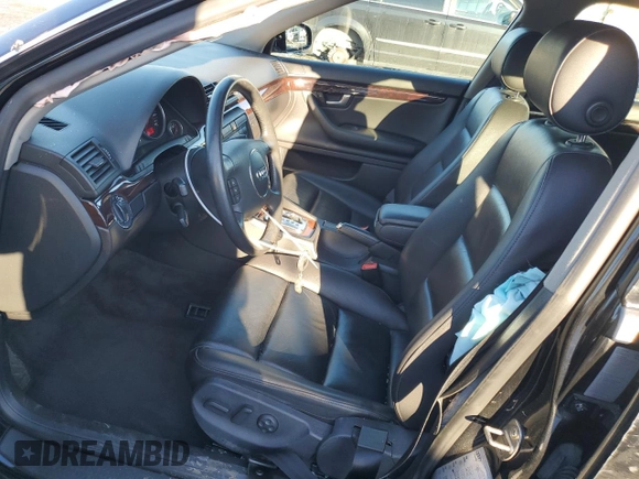 2003 Audi A4 3.0L with VIN WAULT68EX3A338850, listed as a Copart auction lot 42708585 with 54,420 mi miles and Salvage Title. Bid and sale history available at carsss.com. Image 7.