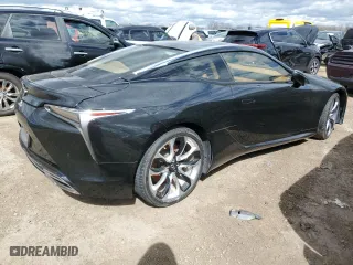 2018 Lexus LC with VIN JTHHP5AY7JA005268, listed as a Copart auction lot 52507585 with 17,572 mi miles and Salvage Title. Bid and sale history available at carsss.com. Image 3.