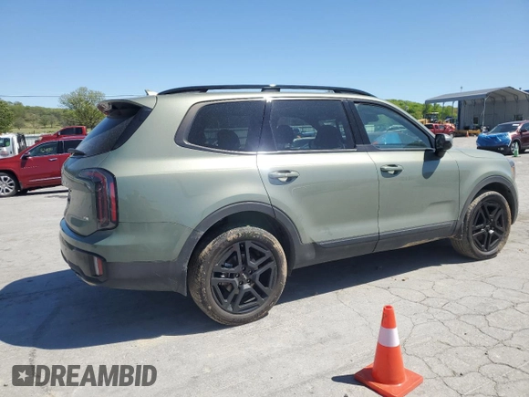 2024 Kia Telluride SX Prestige X-Line with VIN 5XYP5DGC0RG532699, listed as a Copart auction lot 52820365 with 10,455 mi miles and Salvage title. Bid and sale history available at DreamBid. Image 3.