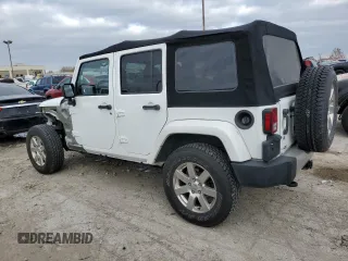 2014 Jeep Wrangler Unlimited Sahara with VIN 1C4BJWEGXEL129190, listed as a Copart auction lot 80462884 with 75,766 mi miles and Non Repairable. Bid and sale history available at carsss.com. Image 2.