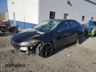 2014 Dodge Dart SXT with VIN 1C3CDFBBXED802563, listed as a Copart auction lot 46532045 with 198,563 mi miles and Salvage Title. Bid and sale history available at carsss.com. Image 1.