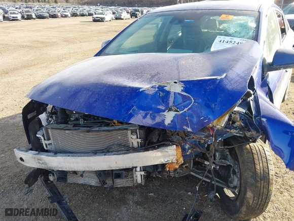 2020 Hyundai Ioniq Hybrid Blue with VIN KMHC65LC4LU242801, listed as a IAAI auction lot 41452487 with 1 mi miles. Bid and sale history available at carsss.com. Image 6.