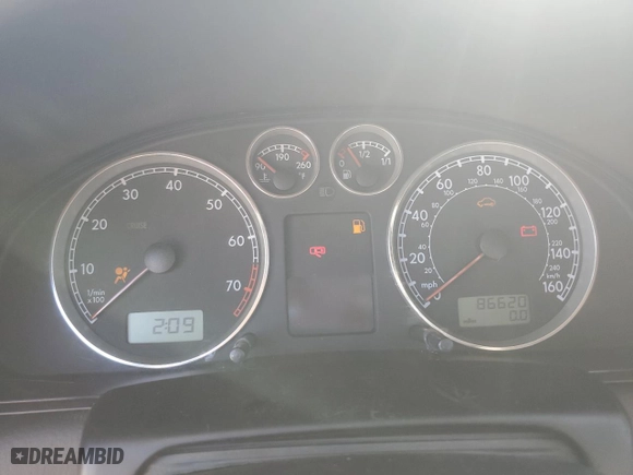 2003 Volkswagen Passat GLS with VIN WVWVD63BX3E148318, listed as a Copart auction lot 74841944 with 86,620 mi miles and Salvage Title. Bid and sale history available at carsss.com. Image 9.