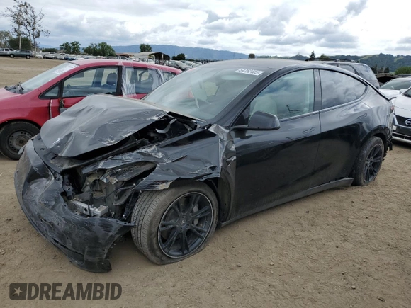 2021 Tesla Model Y Long Range z VIN 5YJYGDEE7MF093942, wystawiony jako Copart lot #54762425 z przebiegiem 20 492 mil mil oraz Szkoda całkowita • Salvage title. Historia ofert i sprzedaży dostępna na DreamBid. Obrazek 1.