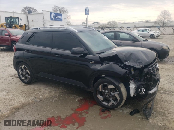 2024 Hyundai Venue Limited with VIN KMHRC8A31RU298758, listed as a Copart auction lot 49997345 with 14,579 mi miles and Salvage Title. Bid and sale history available at DreamBid. Image 4.