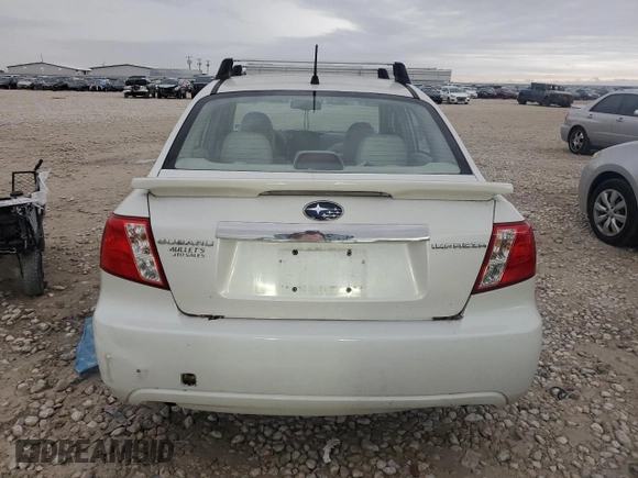 2008 Subaru Impreza Sedan (Natl) i with VIN JF1GE61698H524854, listed as a Copart auction lot 83841124 with 0 mi miles and Clean Title. Bid and sale history available at carsss.com. Image 6.